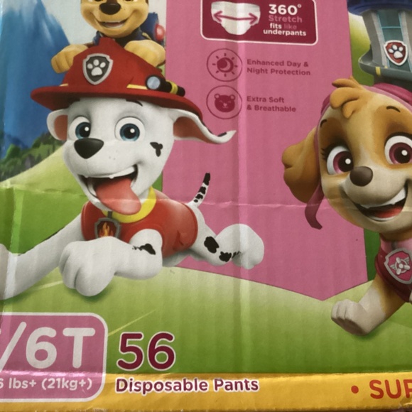Girls Paw Patrol Pink Training Pants 42 count - Picture 2 of 8